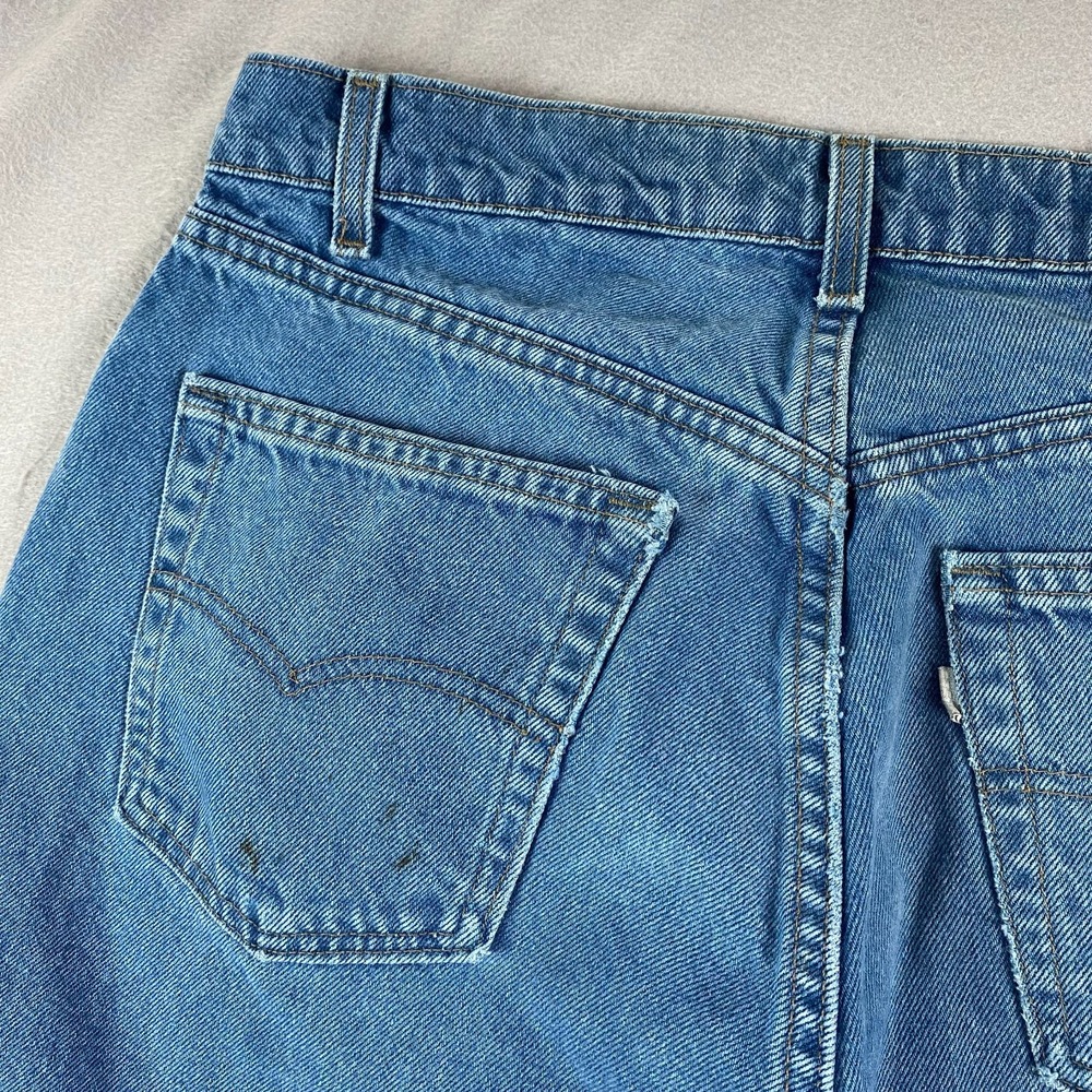 Vintage Levis Jeans 34x30 (Actual 33x29) Blue SilverTab Loose Baggy Made In USA - Picture 10 of 16